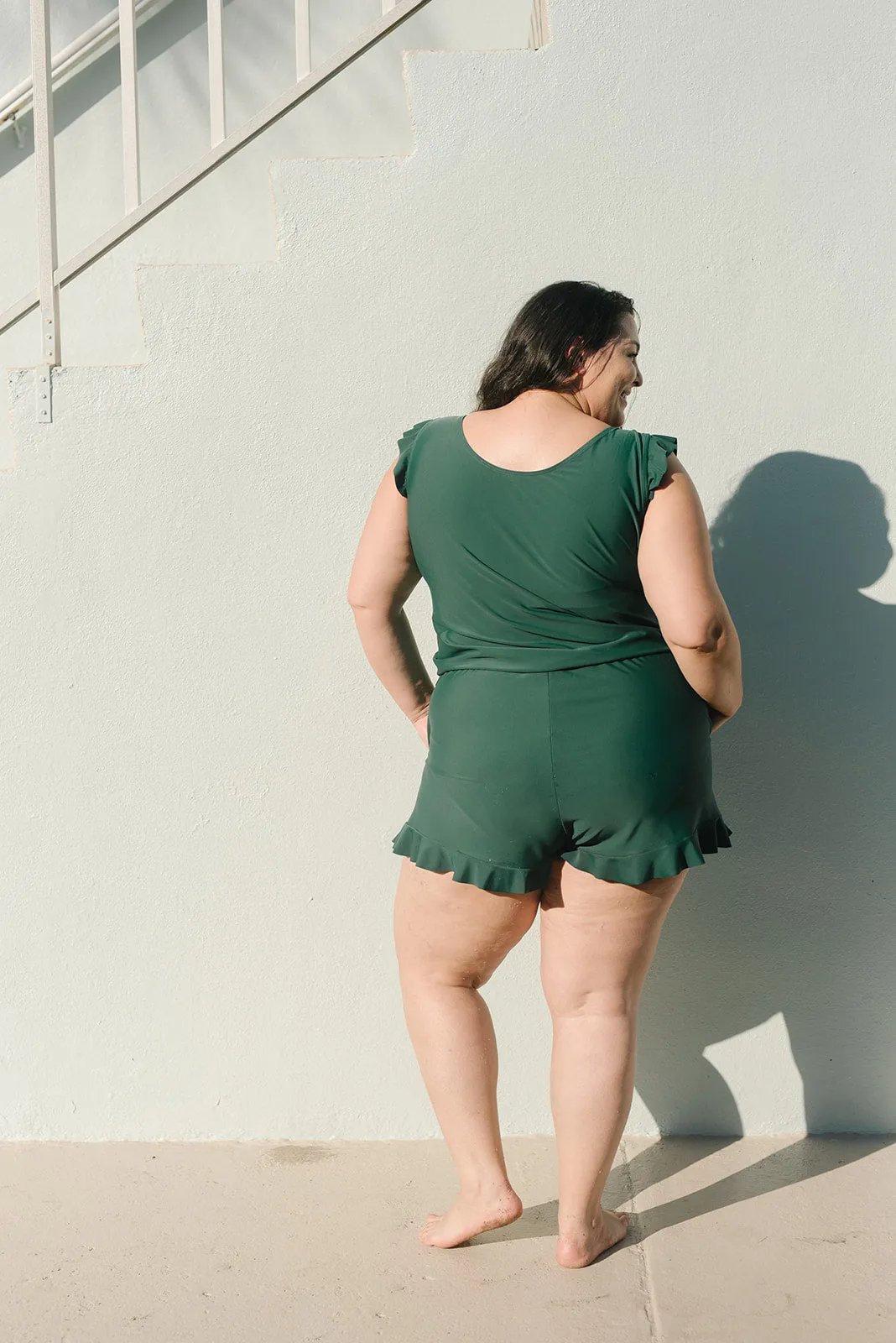 AGNIESZKA | Kostium kąpielowy z falbanami i wsparciem biustu