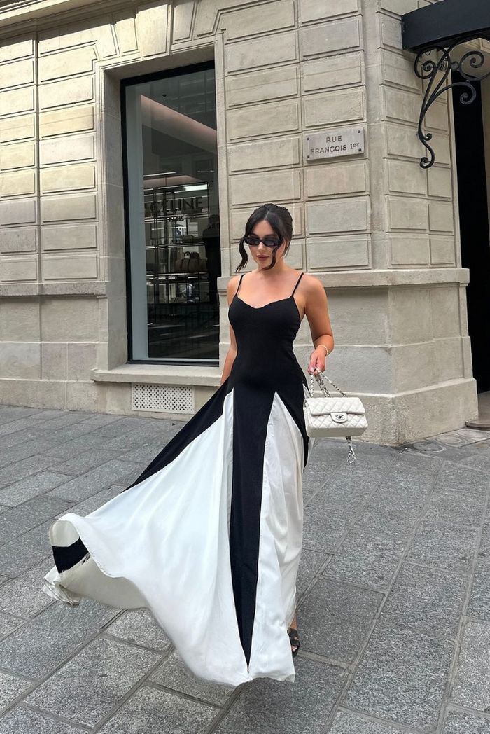 ELIANA | Sukienka Maxi z Panelami