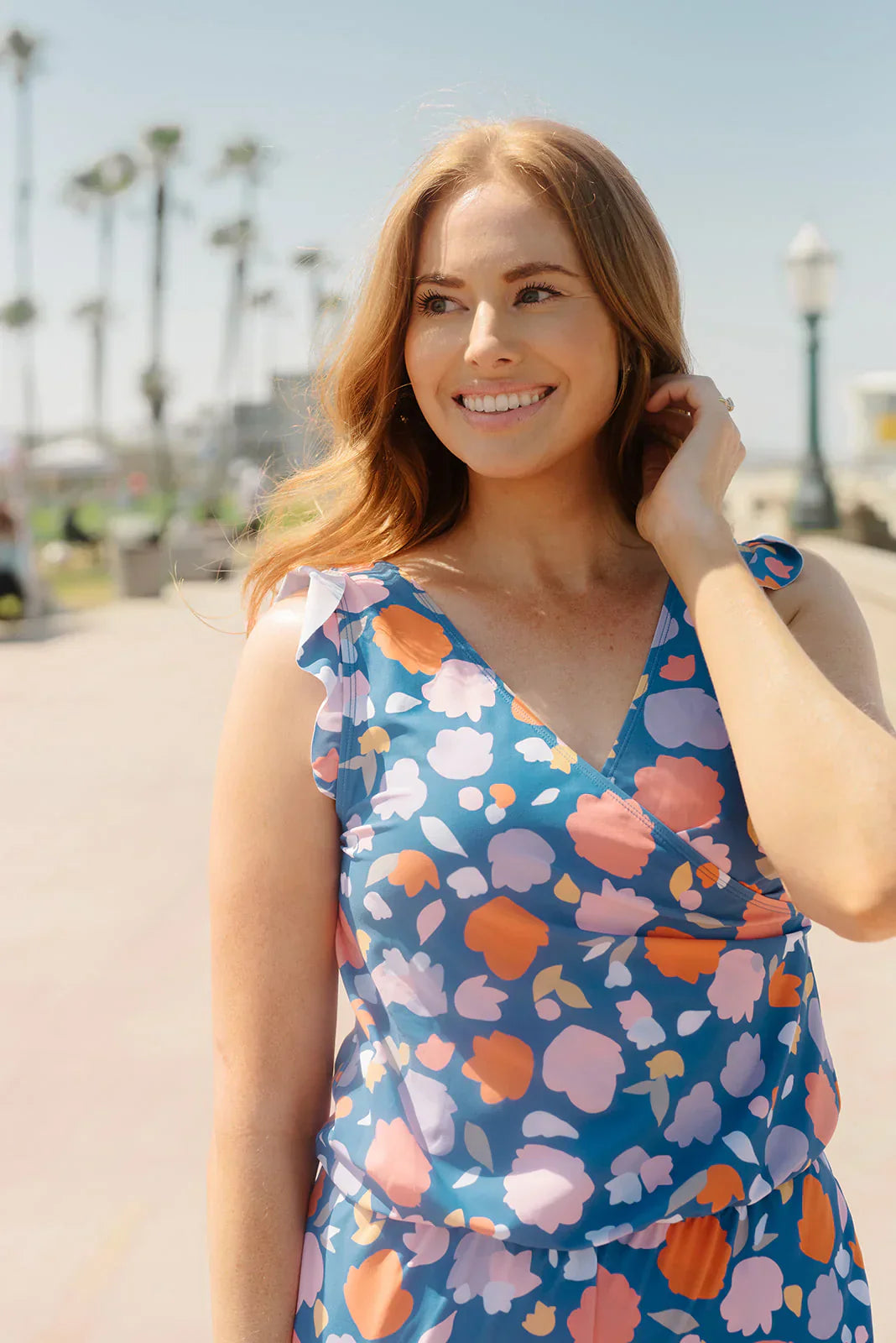 AGNIESZKA | Kostium kąpielowy z falbanami i wsparciem biustu