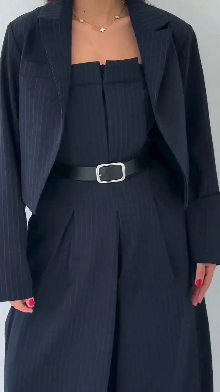 Eclat™ - Damski Zestaw Bustier + Kurtka – Elegancki i Modny Styl