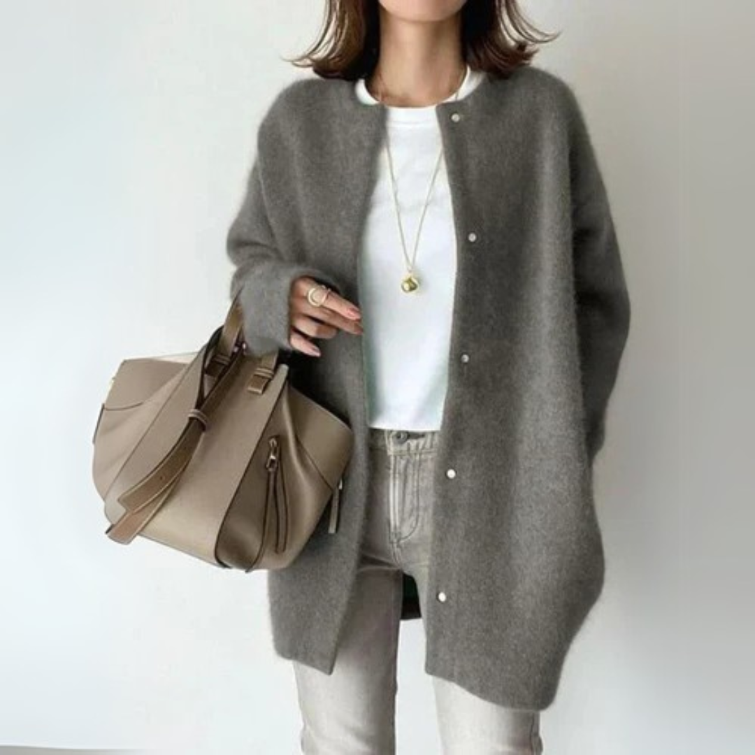 Lily - Wygodny Sweter Dzianinowy