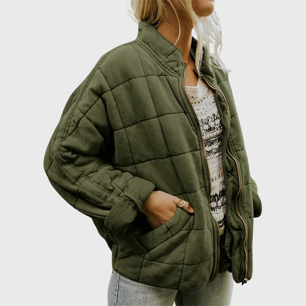 JOSIANE | Pikowana kurtka o eleganckim, oversize'owym wyglądzie