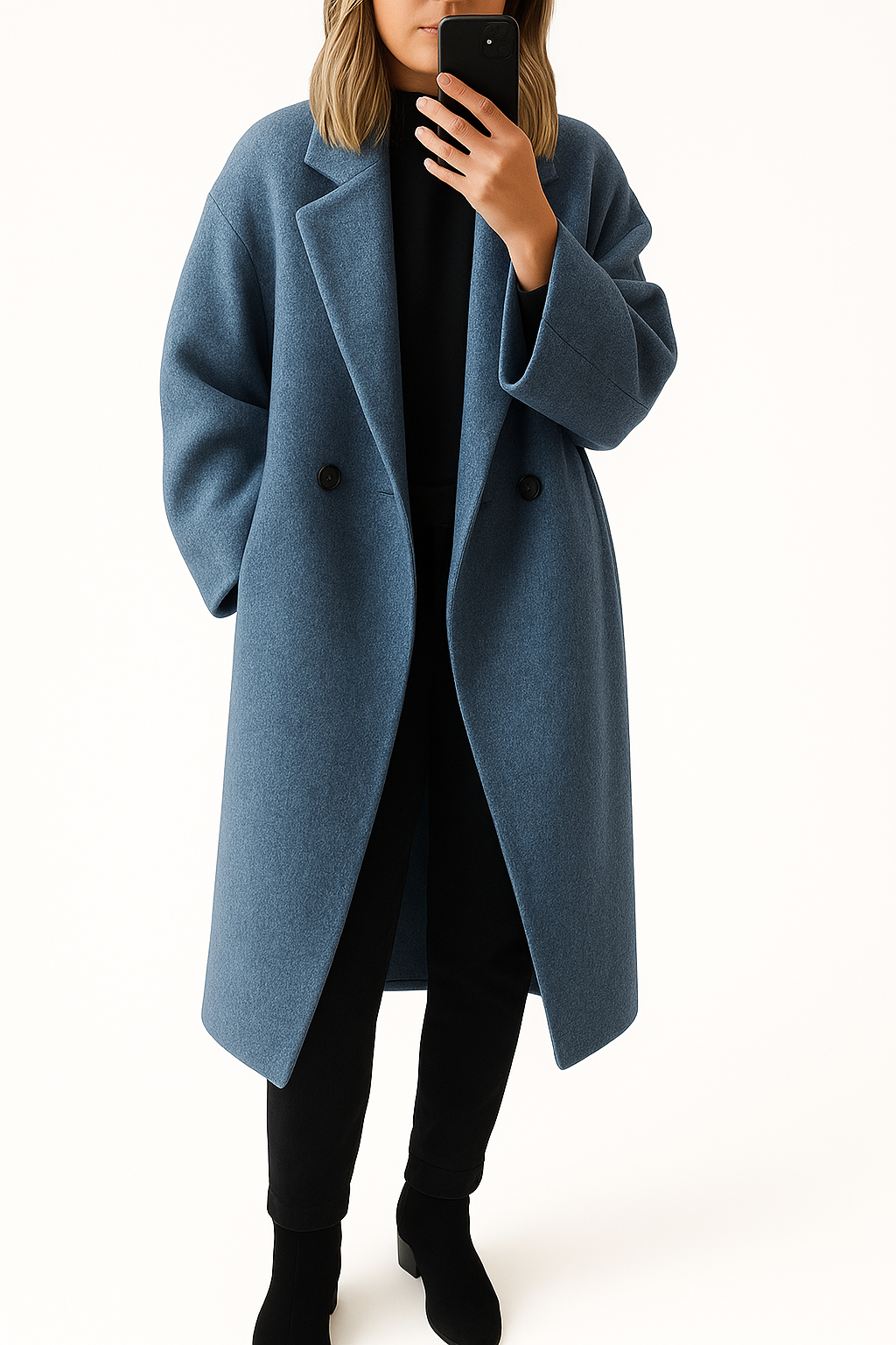 Długi Płaszcz Zimowy